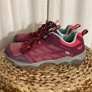 Merrell Moab pink teal trail